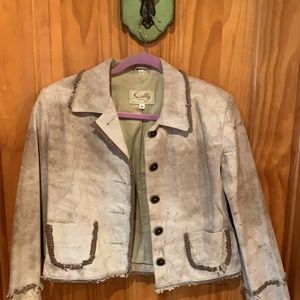 Women’s Scully suede leather jacket